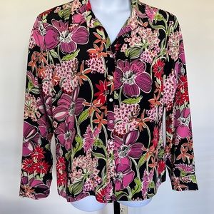 Lilly Pulitzer floral blouse SZ XL